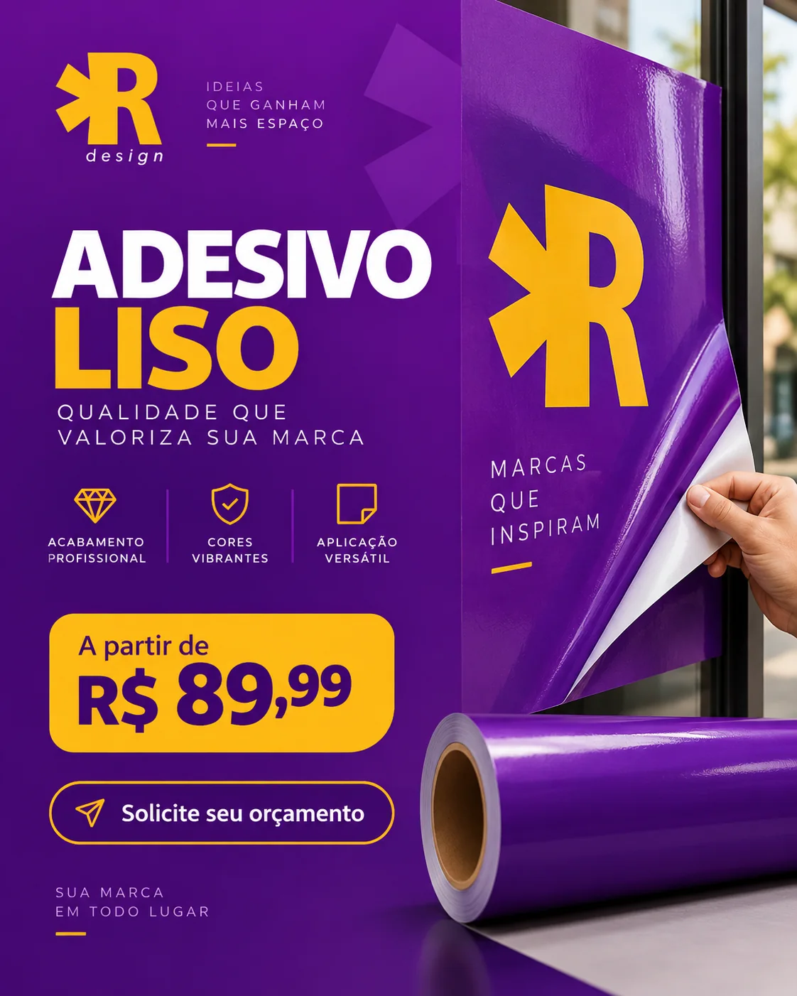 Adesivo liso